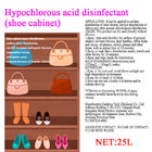 Non Toxic HOCL / HCLO Home Disinfectant For Shoe Cabinet