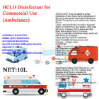 Safe & Alcohol Free hclo acid Ambulance Disinfectant Sterilization Rate 99.999%