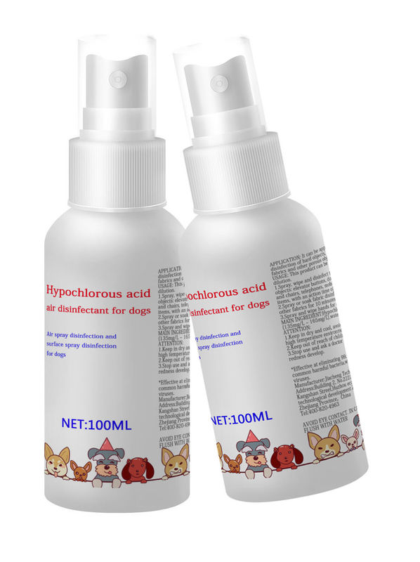 Hypochlorous Acid Pets Disinfectant  Safe & Non Toxic Dog Friendly Disinfectant 100ML