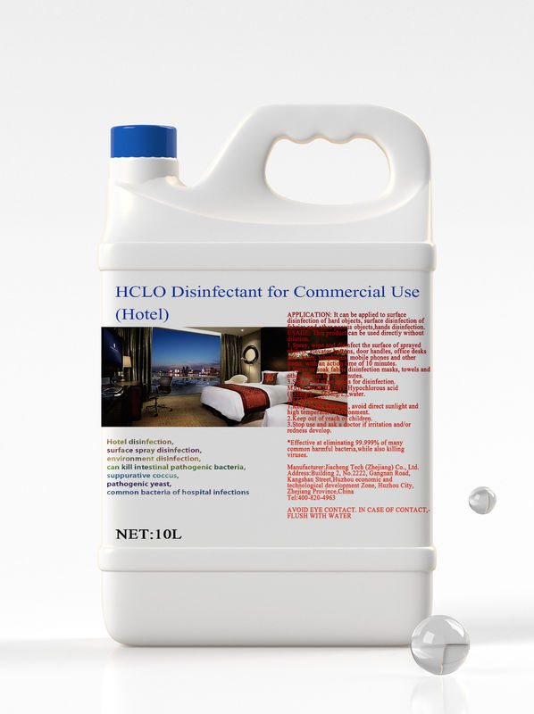 Hotel Hypochlorous Acid Disinfectant 10L Hclo Hypochlorous Acid 0.015%